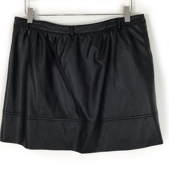 I heart Ronson faux leather black mini skirt 10 goth whimsigoth coquette grunge - Picture 3 of 9